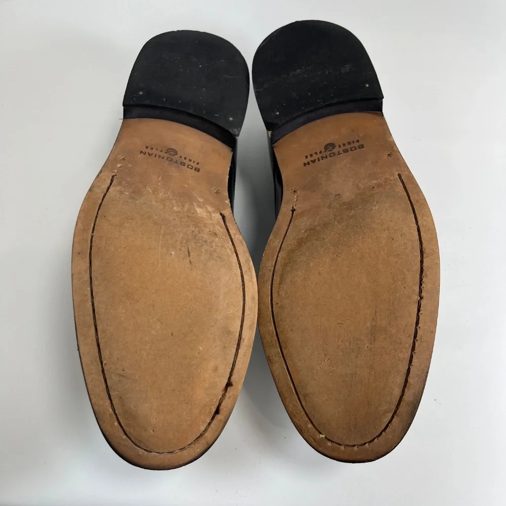 BOSTONIAN CLASSICS  FIRST FLEX SOLE BLACK LEATHER OXFORDS SZ 9